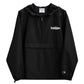 TroutWhistler - Embroidered Champion Packable Jacket | Dark w/ White Logo