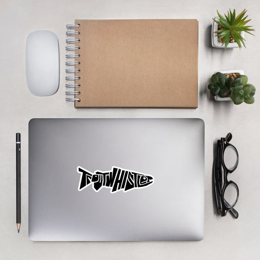 TroutWhilster - Bubble-free stickers | Dark Logo
