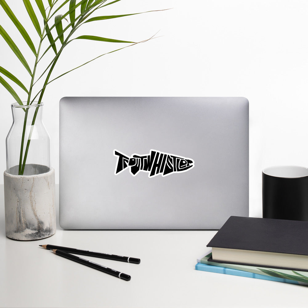TroutWhilster - Bubble-free stickers | Dark Logo