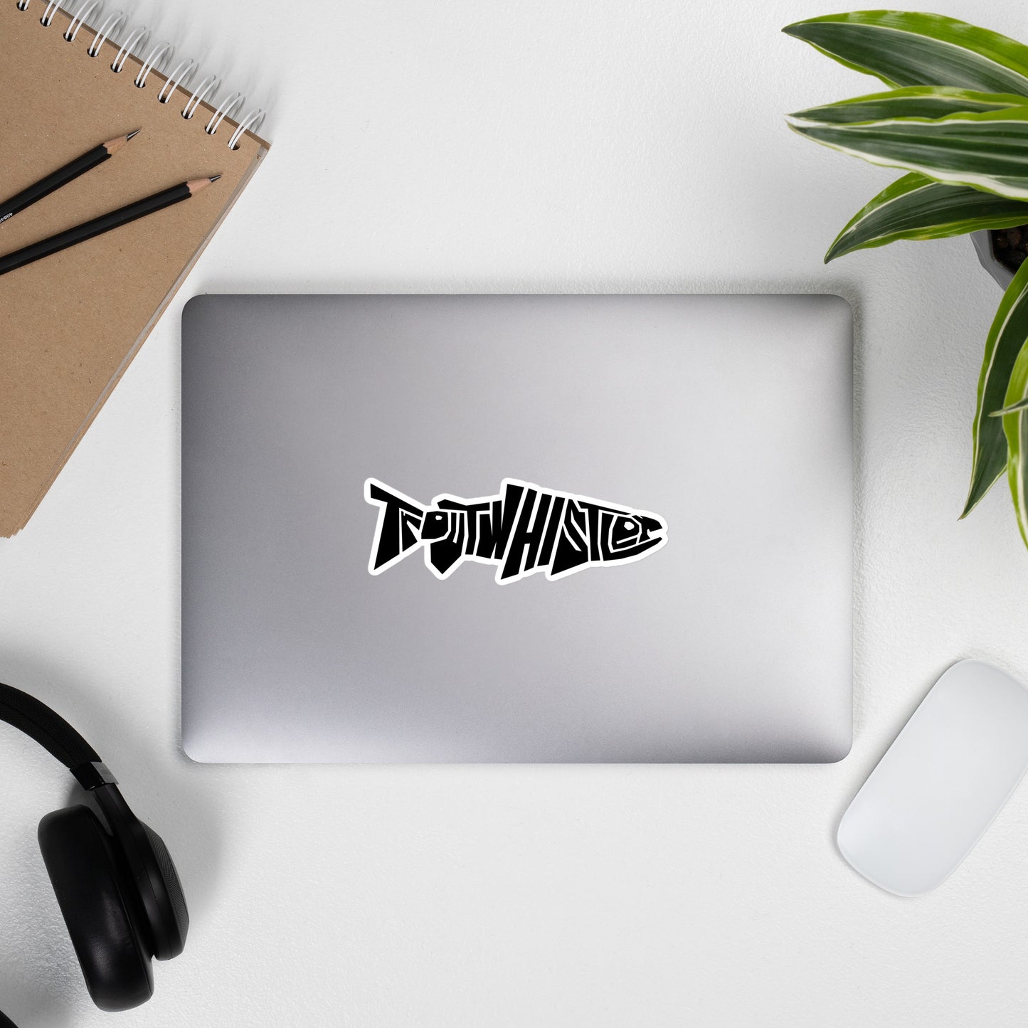 TroutWhilster - Bubble-free stickers | Dark Logo