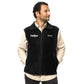 TroutWhistler - Men’s Columbia Fleece Vest | Dark w/ White Logo