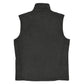 TroutWhistler - Men’s Columbia Fleece Vest | Dark w/ White Logo