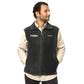 TroutWhistler - Men’s Columbia Fleece Vest | Dark w/ White Logo