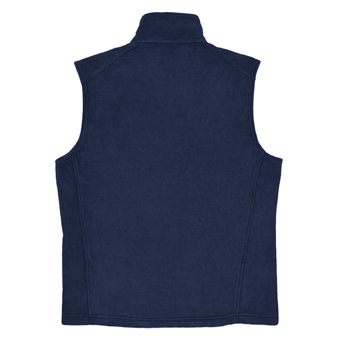 TroutWhistler - Men’s Columbia Fleece Vest | Dark w/ White Logo