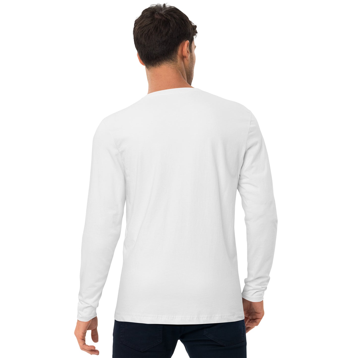 DriftlessWhistler - Long Sleeve Fitted Crew | Light w/ Black Logo