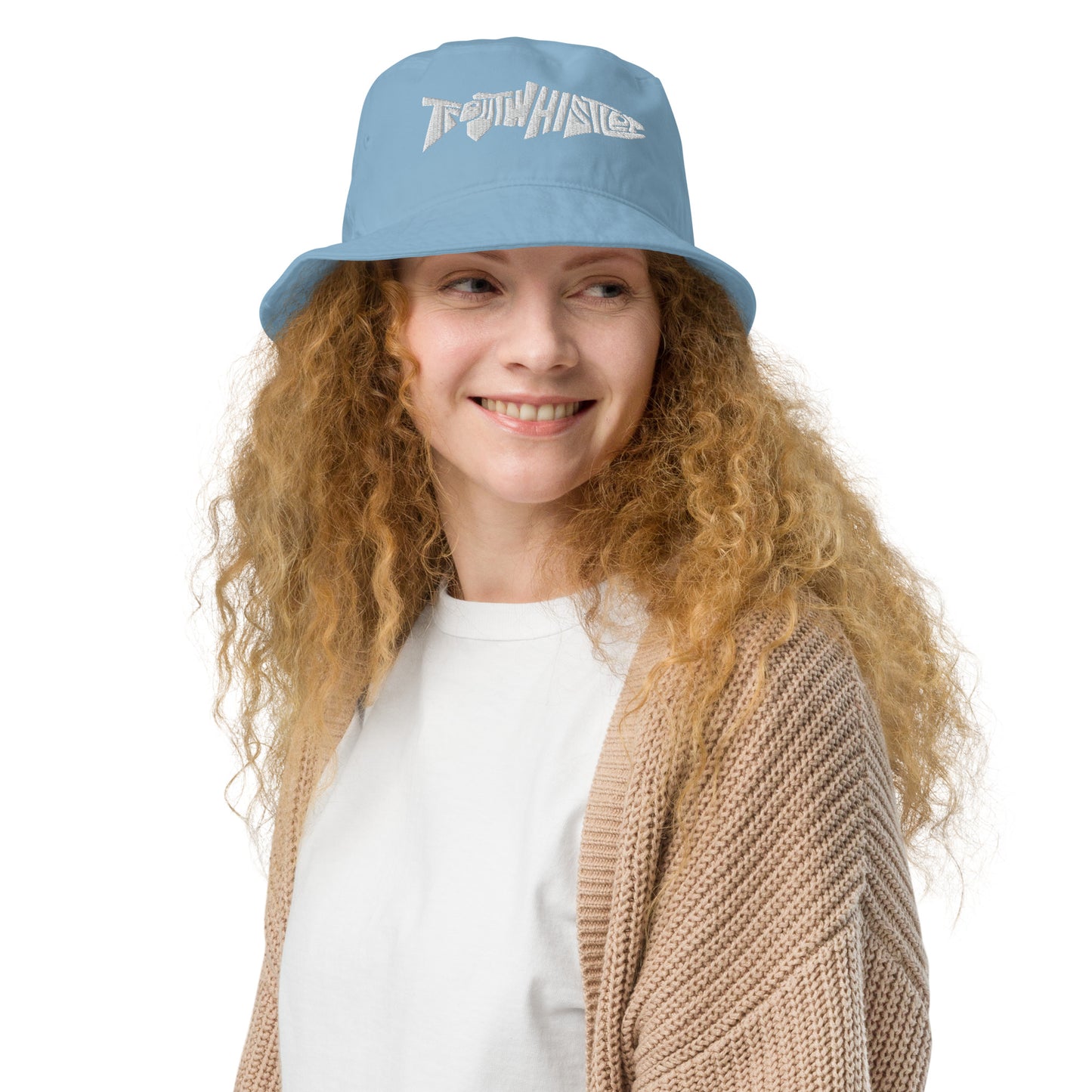 TroutWhistler - Organic Bucket Hat | Dark w/ White Logo