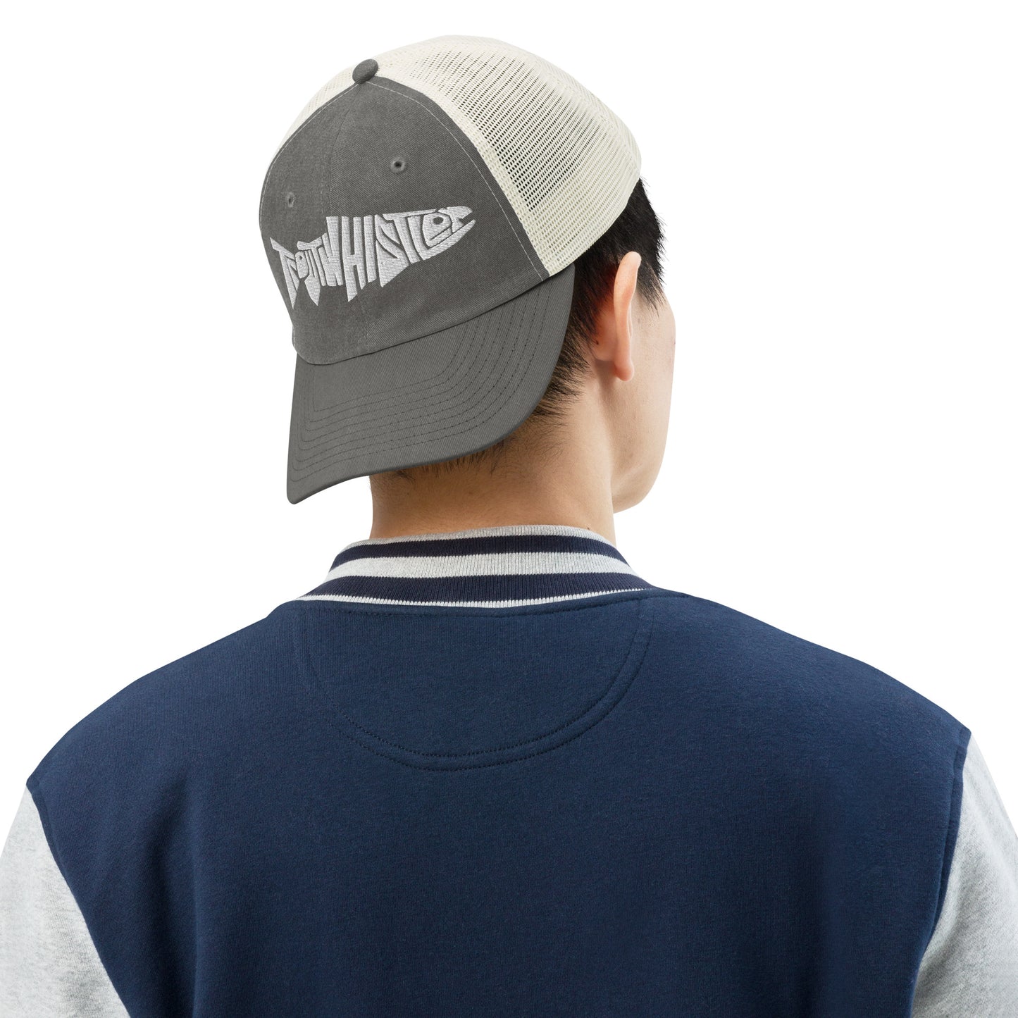 TroutWhistler - Pigment-dyed Cap | Light w/ White Logo