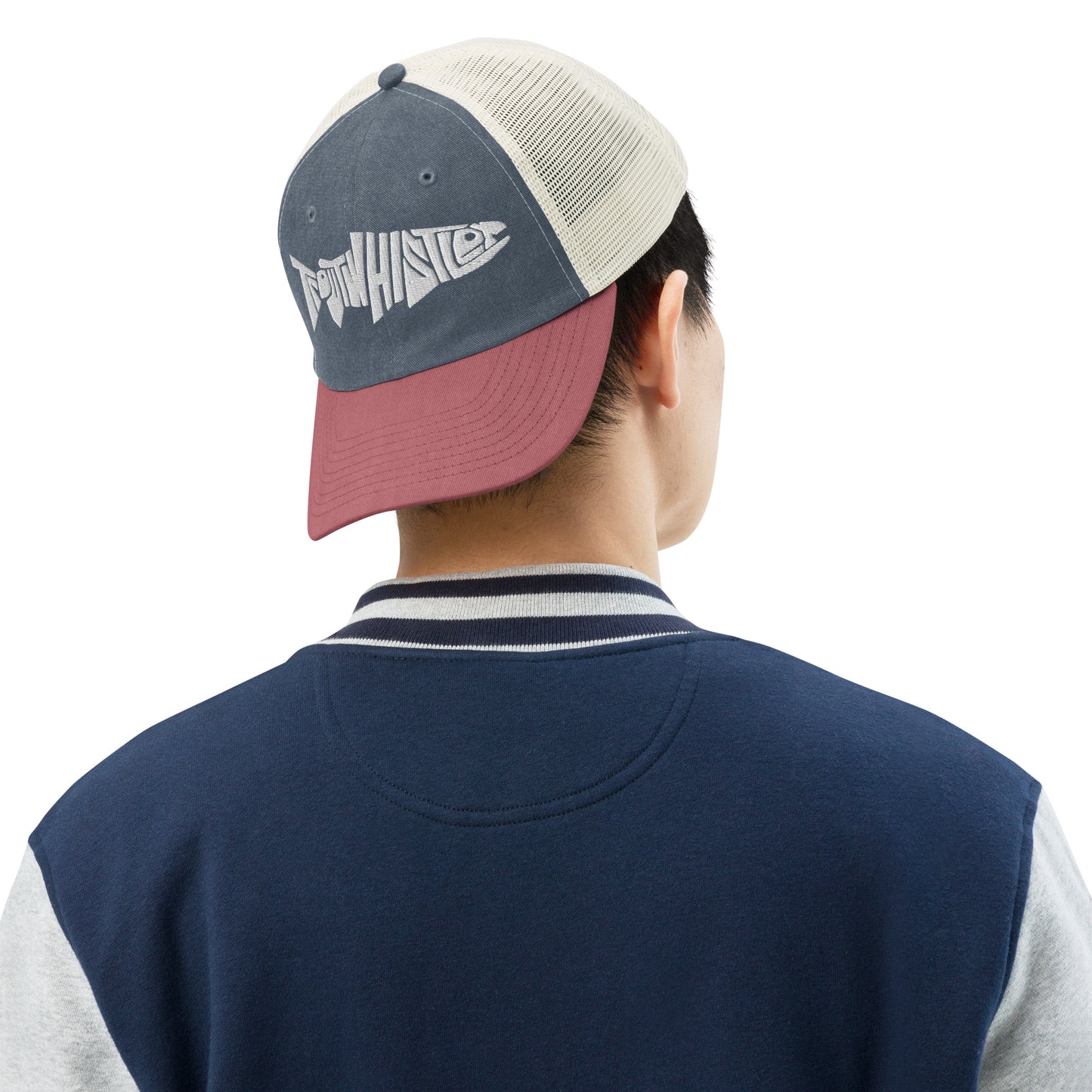 TroutWhistler - Pigment-dyed Cap | Light w/ White Logo