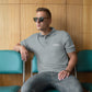 TroutWhistler - Men's Premium Polo | Black w/ White Logo