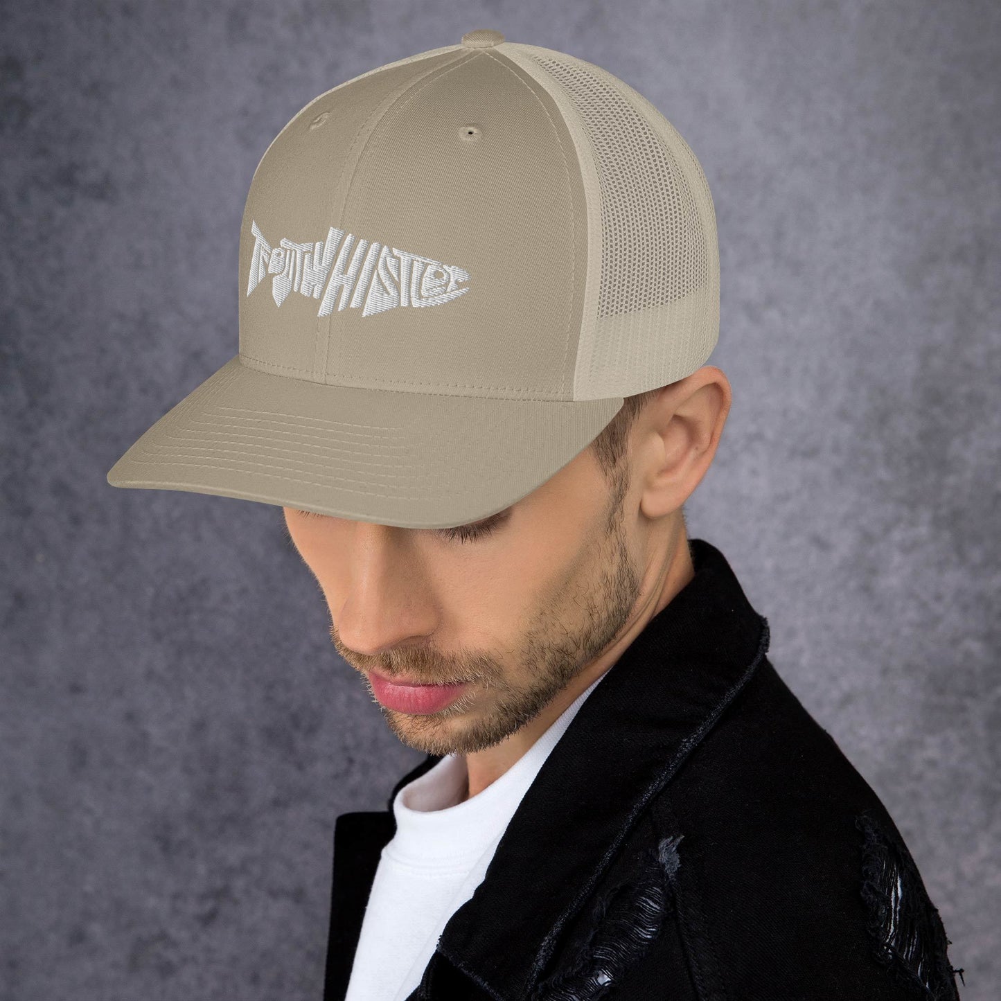 TroutWhistler - Trucker Cap | Dark w/ White Logo