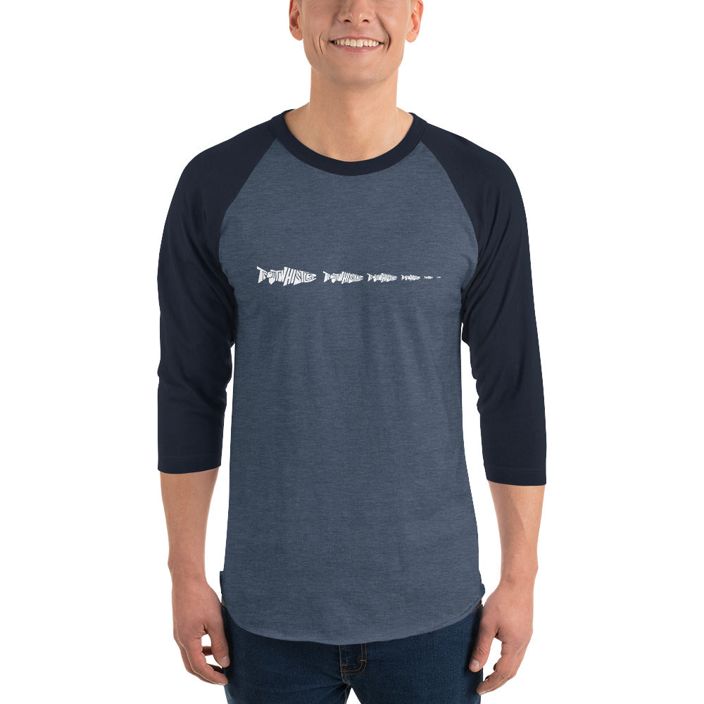 TroutWhistler - 3/4 Sleeve Raglan Shirt | Dark w/ Multi Logo