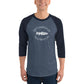 DriftlessWhistler - 3/4 Sleeve Raglan Shirt | Dark w/ White Logo