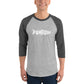 TroutWhistler - 3/4 Sleeve Raglan Shirt | Dark w/ White Logo