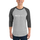 TroutWhistler - 3/4 Sleeve Raglan Shirt | Dark w/ White Multi-Logo