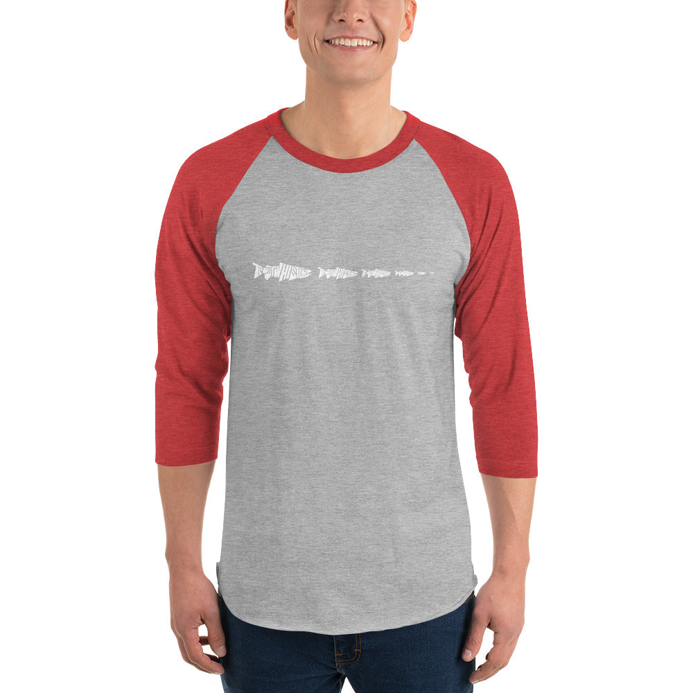 TroutWhistler - 3/4 Sleeve Raglan Shirt | Dark w/ Multi Logo