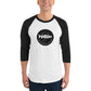 TroutWhistler - 3/4 Sleeve Raglan Shirt | Light w/ Round.com Logo