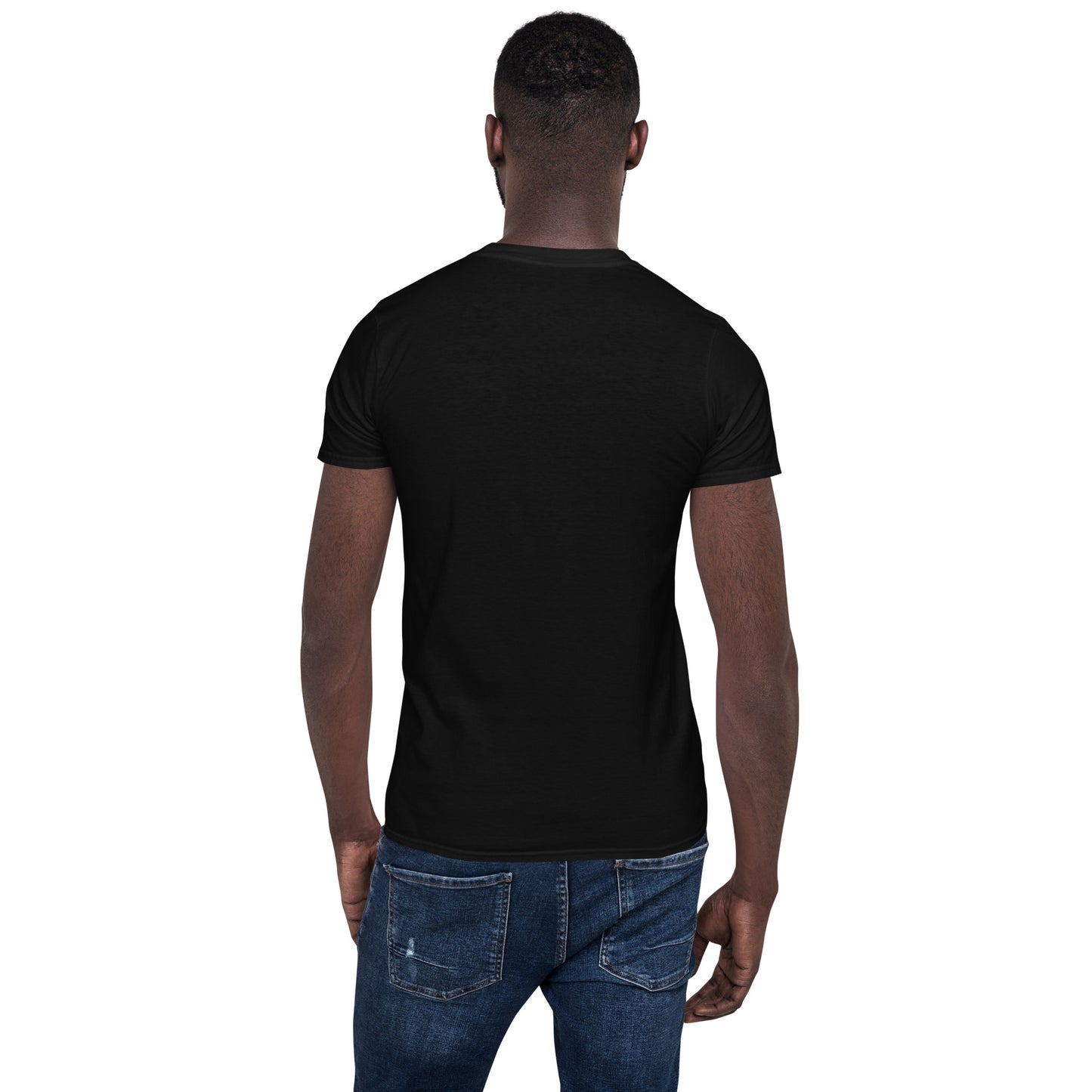 TroutWhistler - Short-Sleeve Unisex T-Shirt | Dark w/ White Multi-Logo