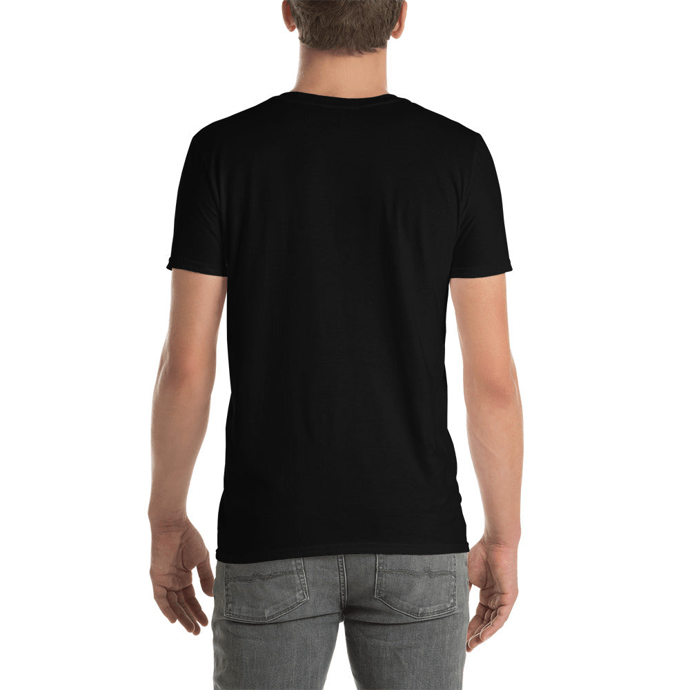 TroutWhistler - Short-Sleeve Unisex T-Shirt | Dark w/ White Round Logo