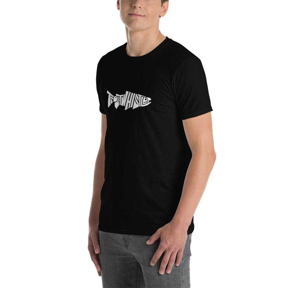TroutWhistler - Short-Sleeve T-Shirt | Dark w/ White Logo