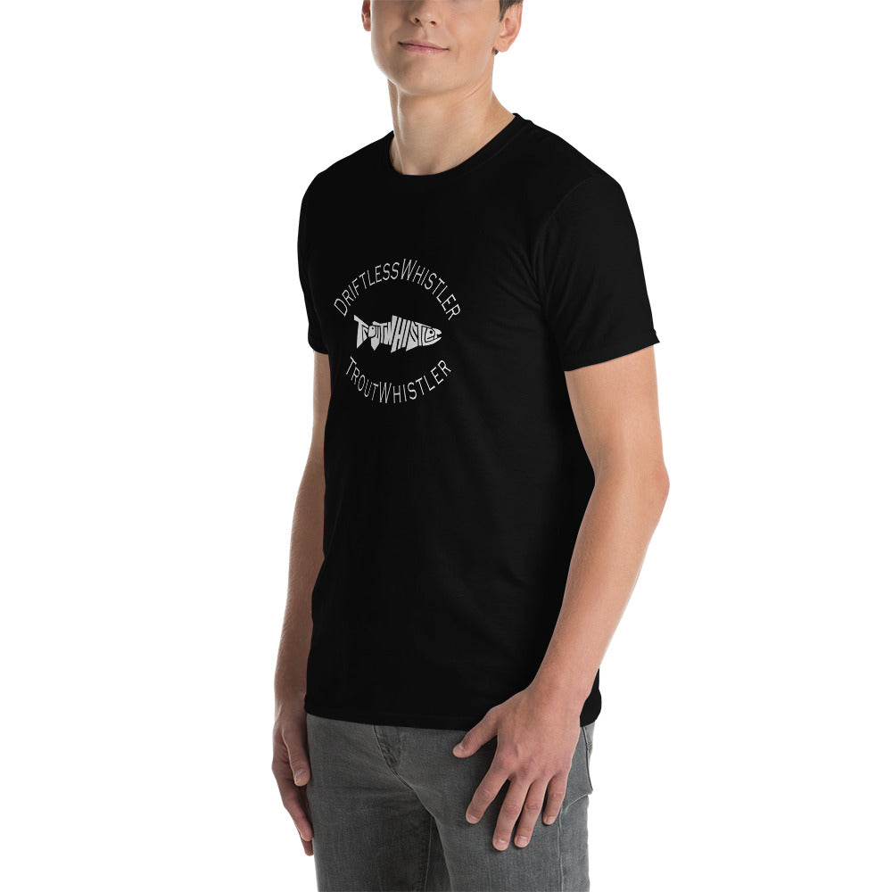 DriftlessWhistler - Short-Sleeve Unisex T-Shirt | Dark w/ White Logo