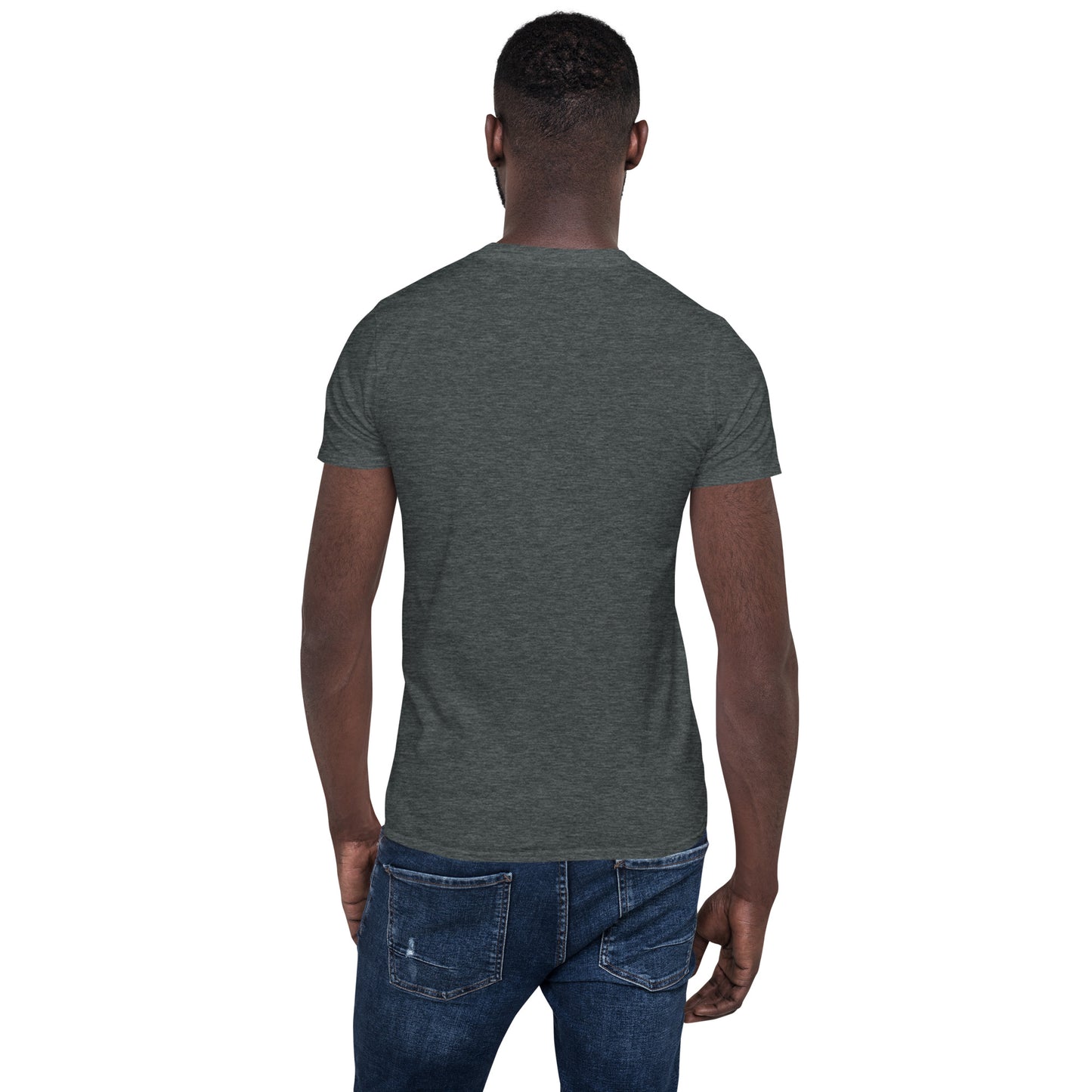 TroutWhistler - Short-Sleeve Unisex T-Shirt | Dark w/ White Multi-Logo