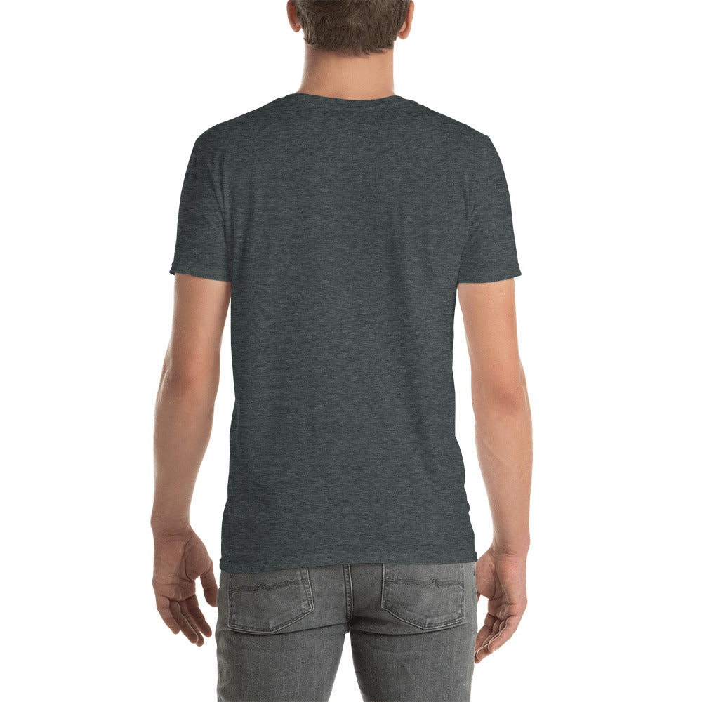 TroutWhistler - Short-Sleeve Unisex T-Shirt | Dark w/ White Round Logo