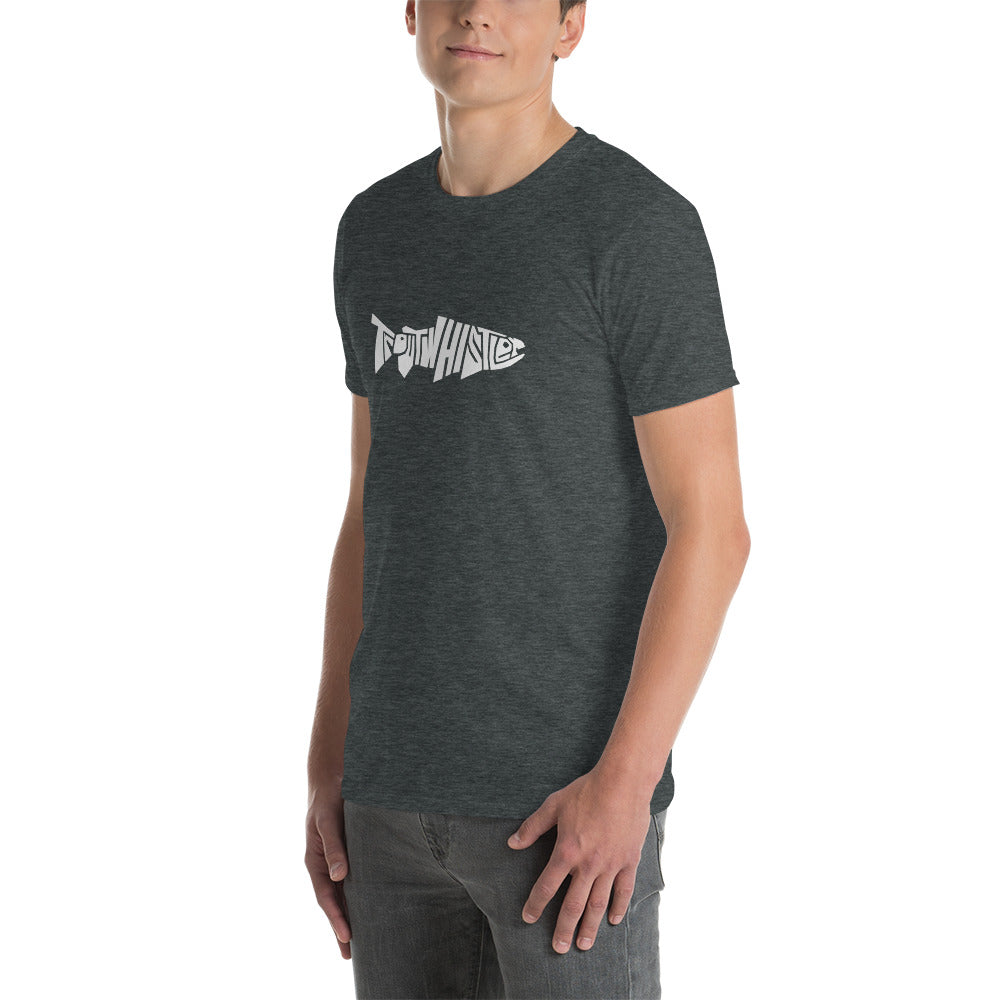 TroutWhistler - Short-Sleeve T-Shirt | Dark w/ White Logo