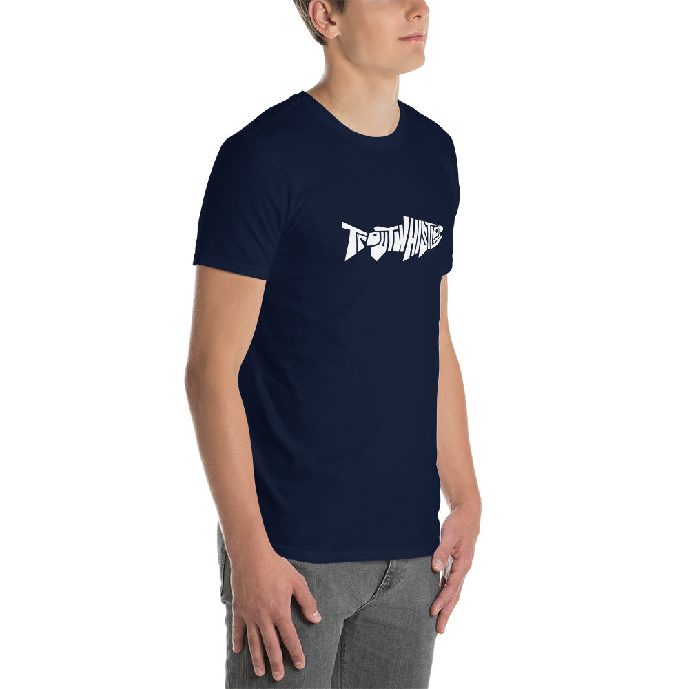 TroutWhistler - Short-Sleeve T-Shirt | Dark w/ White Logo
