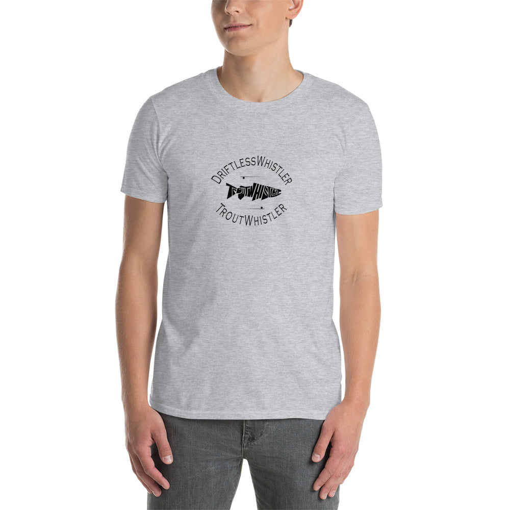 DriftlessWhistler - Short-Sleeve Unisex T-Shirt | Light w/ Black Logo