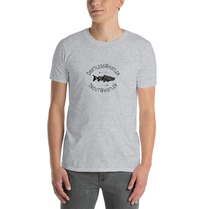 DriftlessWhistler - Short-Sleeve Unisex T-Shirt | Light w/ Black Logo