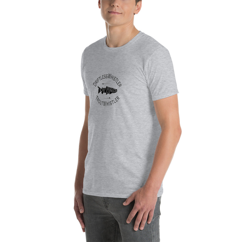 DriftlessWhistler - Short-Sleeve Unisex T-Shirt | Light w/ Black Logo