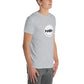 TroutWhistler - Short-Sleeve Unisex T-Shirt | Dark w/ White Round Logo