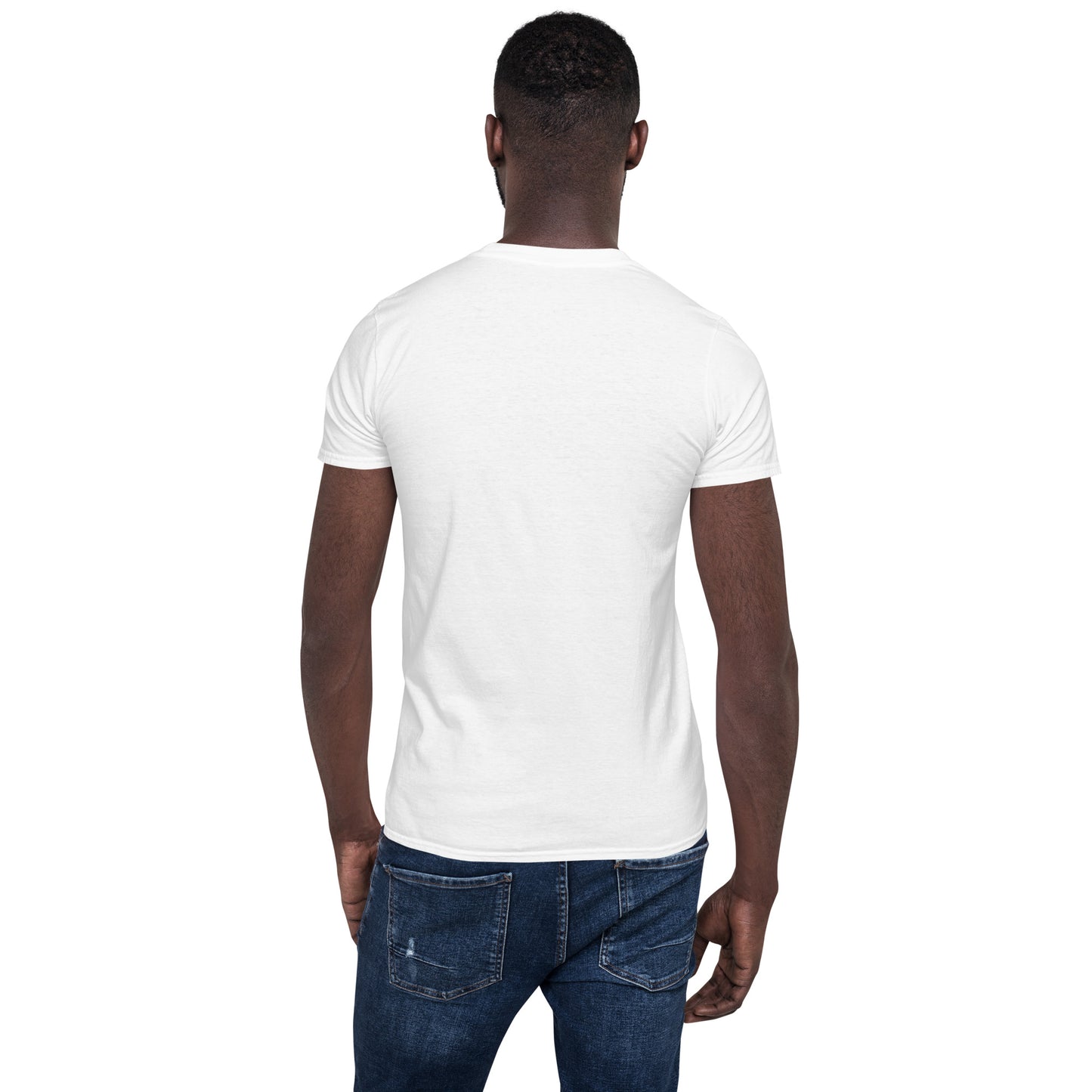 TroutWhistler - Short-Sleeve Unisex T-Shirt | Light w/ Black Multi-Logo
