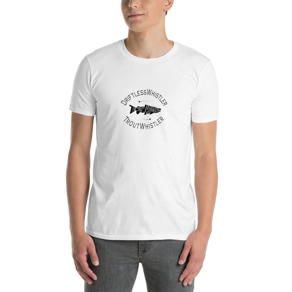 DriftlessWhistler - Short-Sleeve Unisex T-Shirt | Light w/ Black Logo
