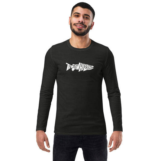 TroutWhistler - Fashion Long Sleeve Shirt | Dark w/ White Logo