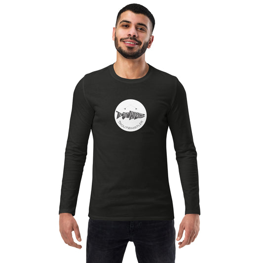 TroutWhistler - Fashion Long Sleeve Shirt | Dark w/ White Round Logo