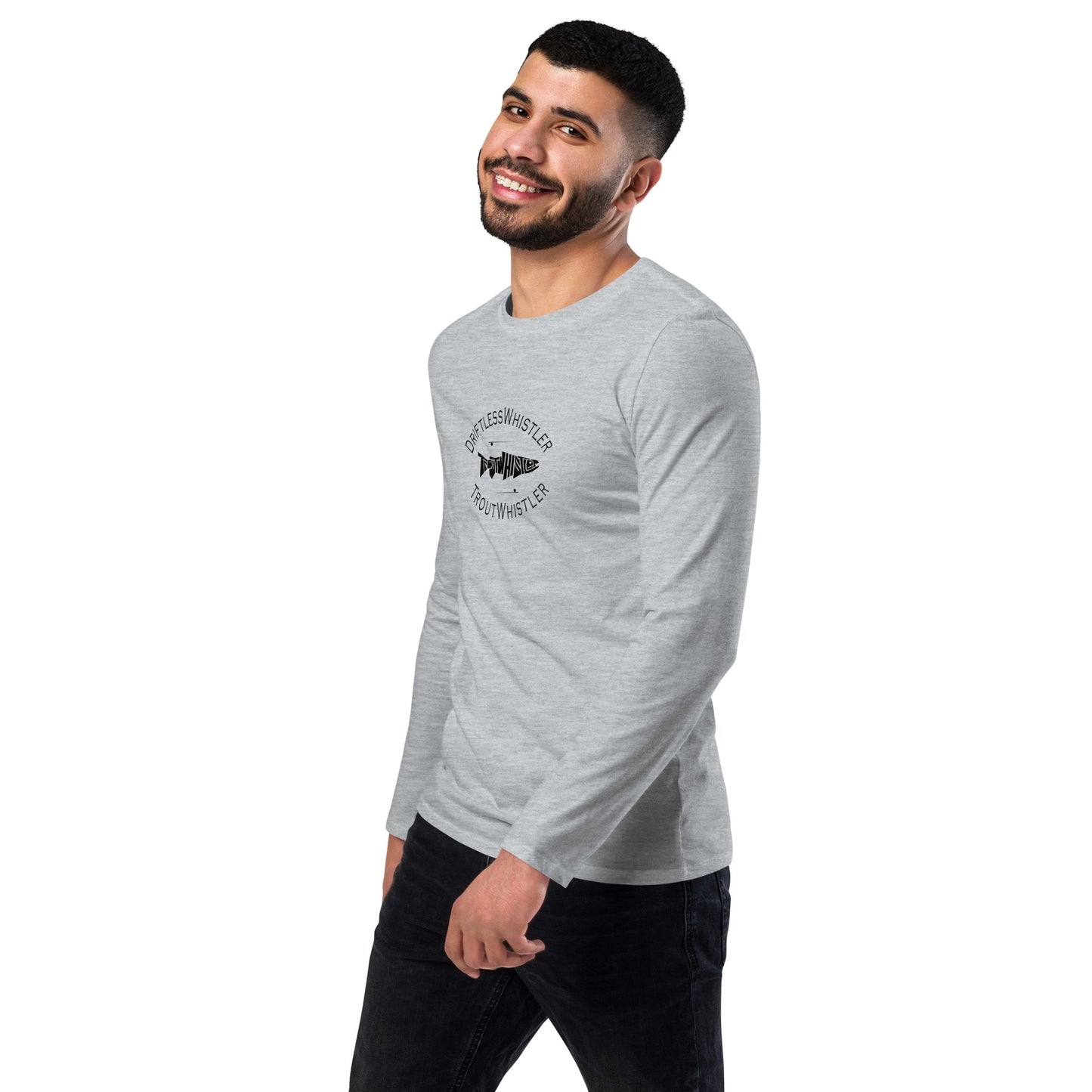 DriftlessWhistler - Fashion Long Sleeve Shirt | Dark w/ White Logo