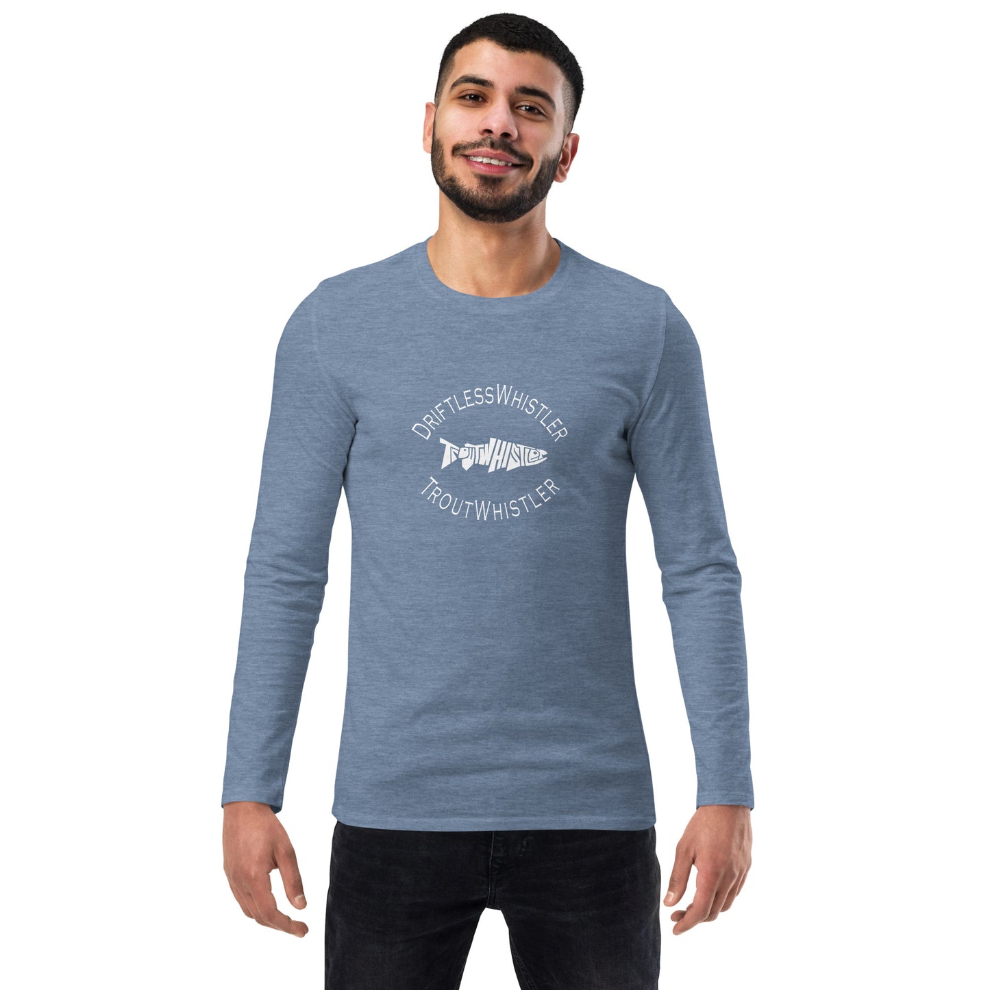 DriftlessWhistler - Fashion Long Sleeve Shirt | Dark w/ White Logo