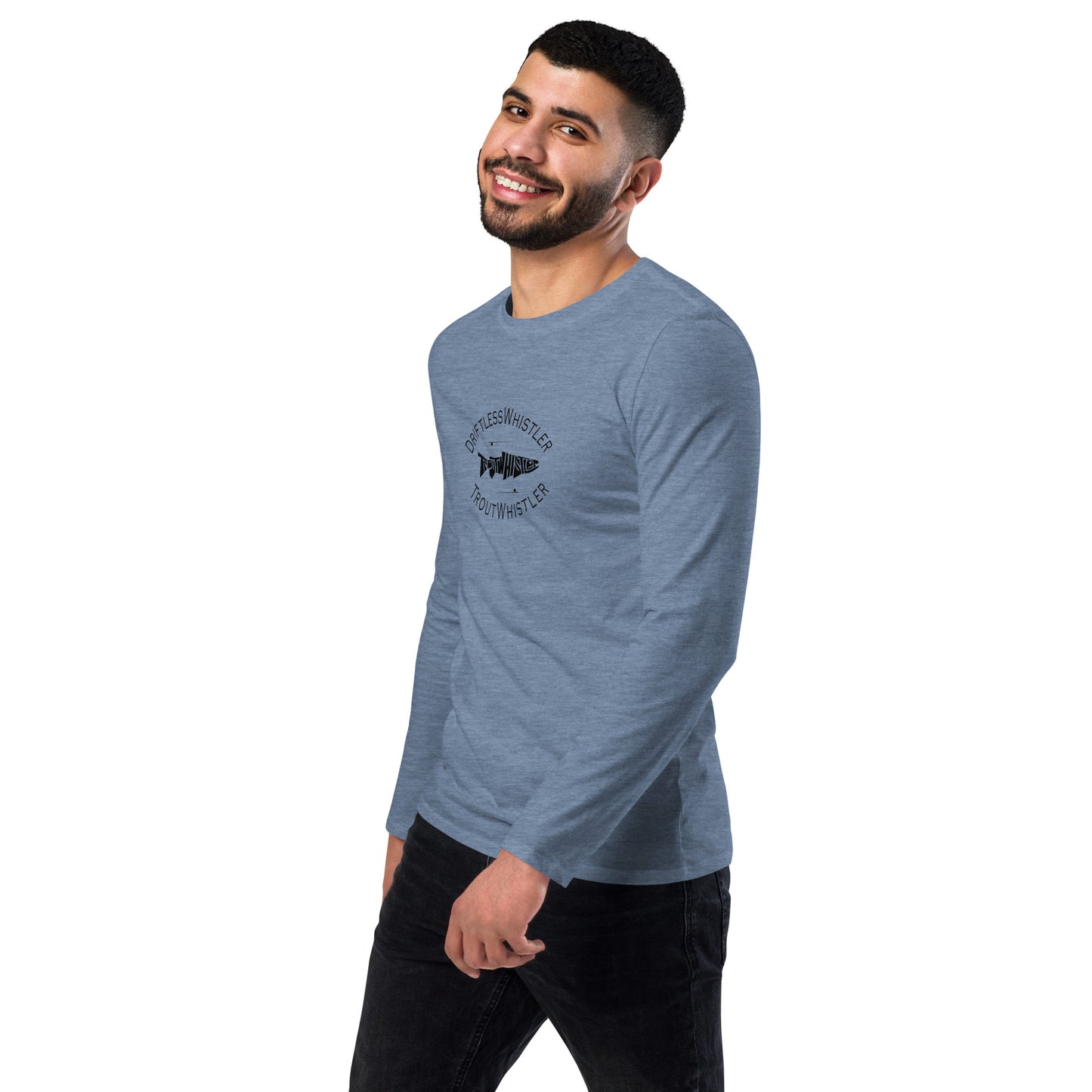 DriftlessWhistler - Fashion Long Sleeve Shirt | Dark w/ White Logo