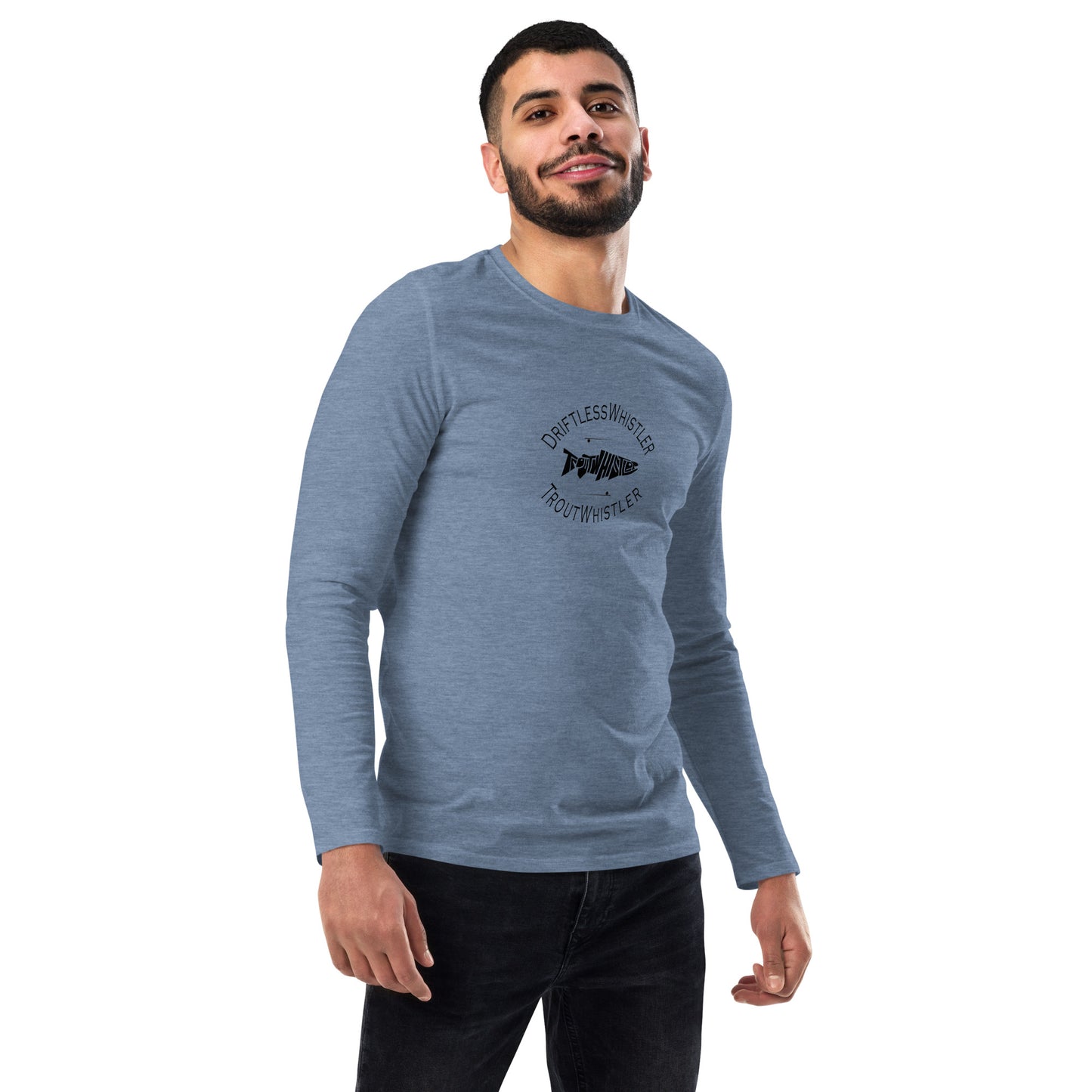 DriftlessWhistler - Fashion Long Sleeve Shirt | Dark w/ White Logo