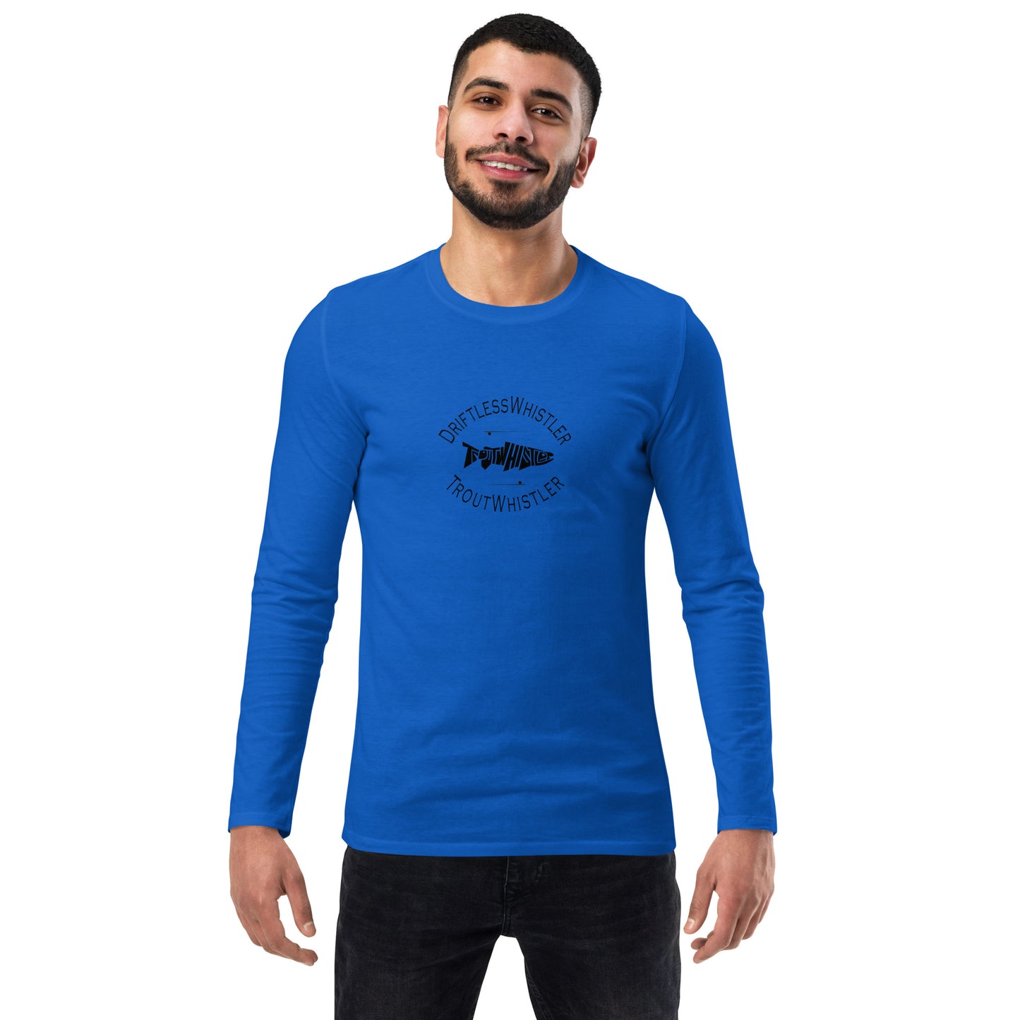 DriftlessWhistler - Fashion Long Sleeve Shirt | Dark w/ White Logo