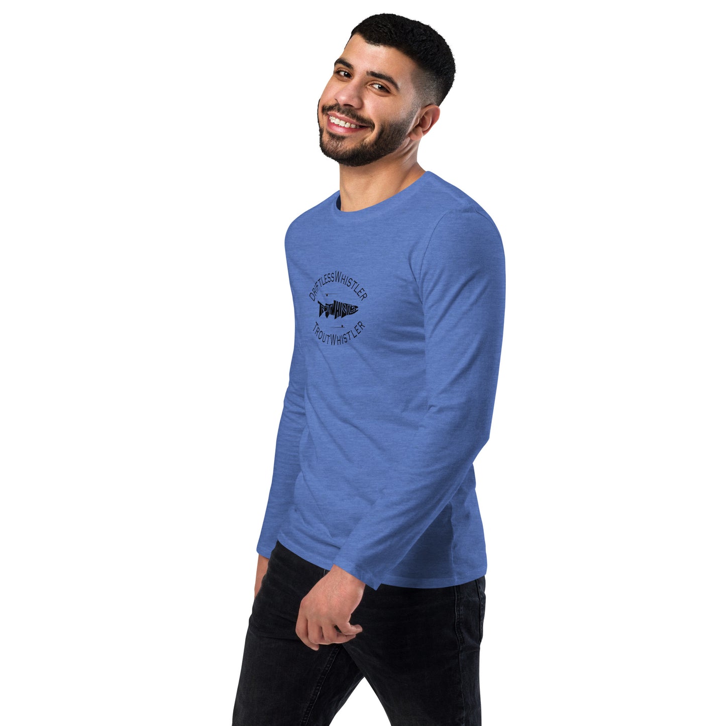 DriftlessWhistler - Fashion Long Sleeve Shirt | Dark w/ White Logo