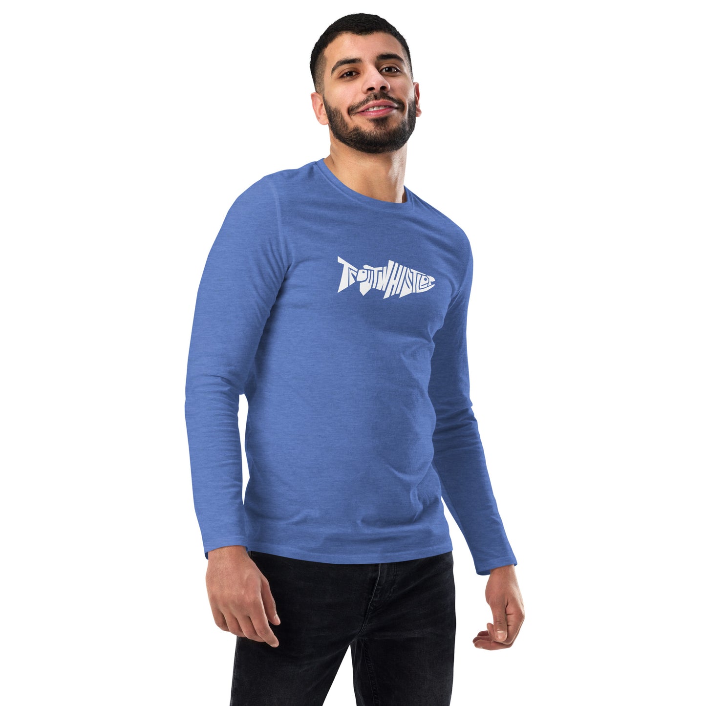 TroutWhistler - Fashion Long Sleeve Shirt | Dark w/ White Logo