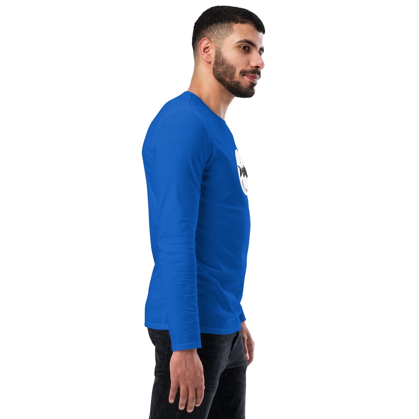 TroutWhistler - Fashion Long Sleeve Shirt | Dark w/ White Round Logo