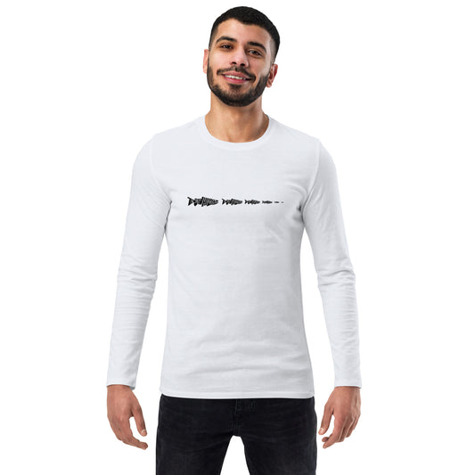 TroutWhistler - Fashion Long Sleeve Shirt | Light w/ Black Multi-Logo
