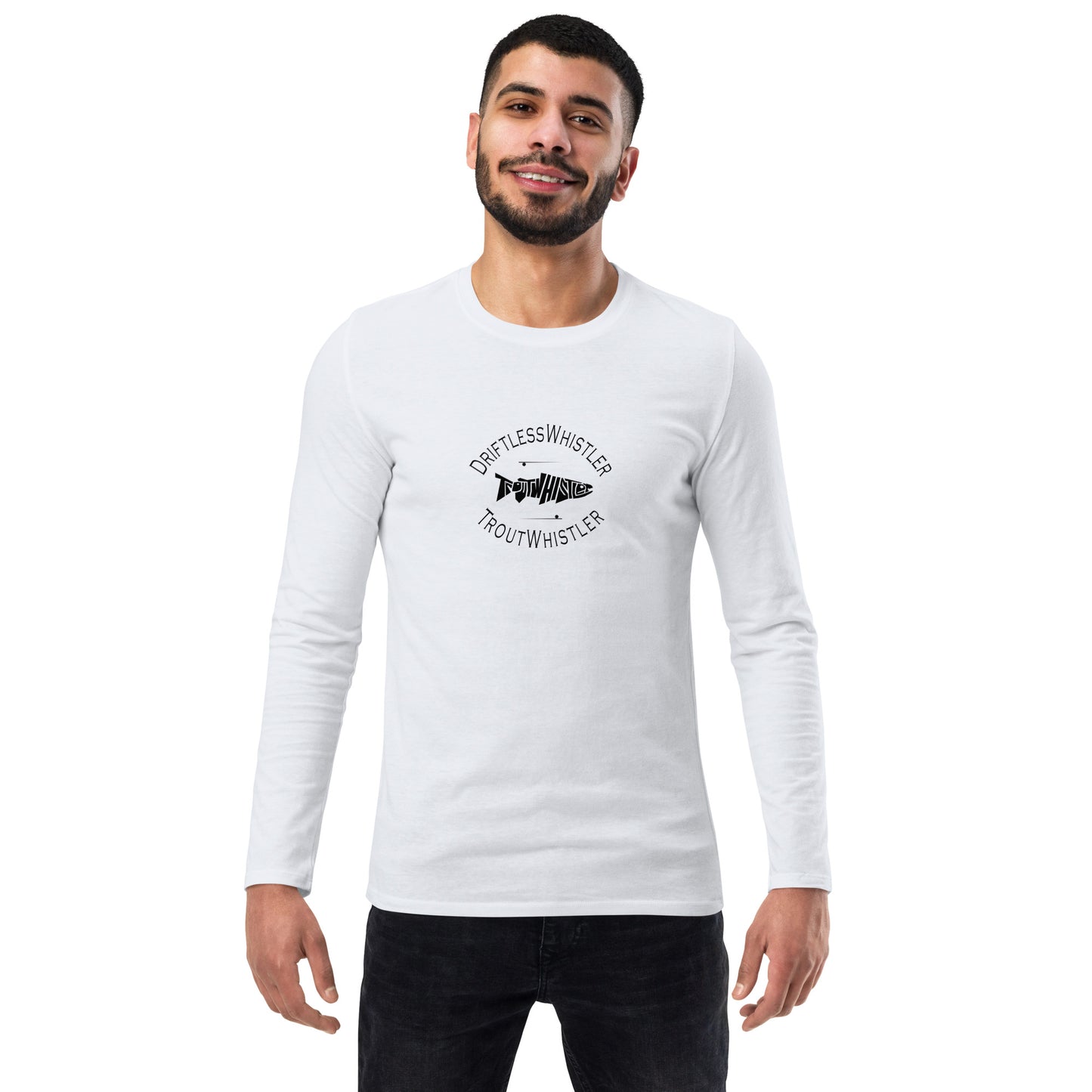 DriftlessWhistler - Fashion Long Sleeve Shirt | Dark w/ White Logo