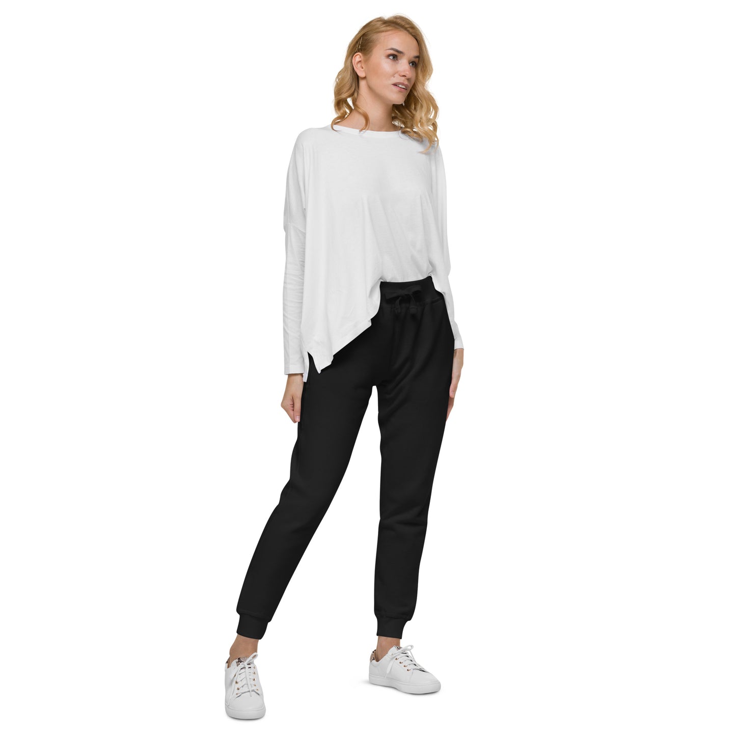 TroutWhistler - Women's  Fleece Sweatpants | Color w/ White TW Multi-Logo