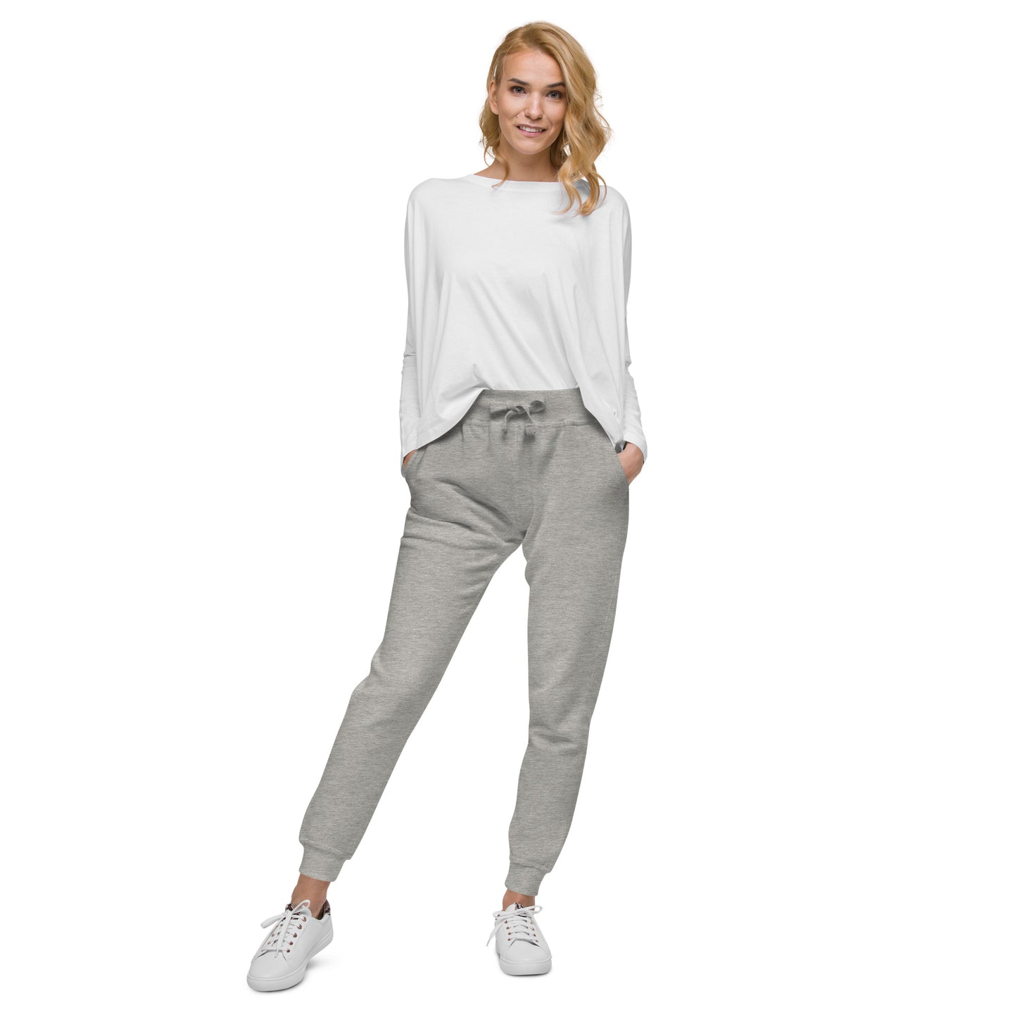 TroutWhistler - Women's  Fleece Sweatpants | Color w/ White TW Multi-Logo