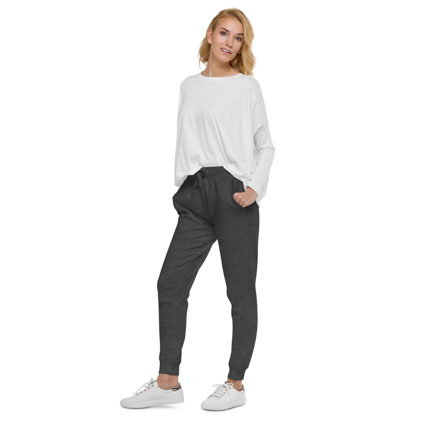 TroutWhistler - Women's  Fleece Sweatpants | Color w/ White TW Multi-Logo