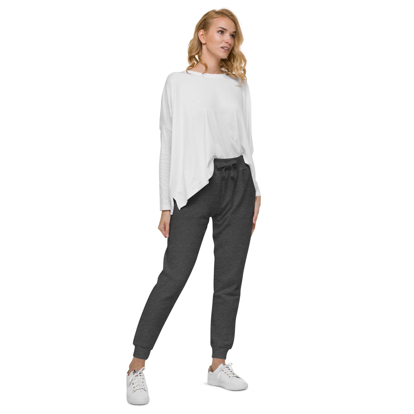 TroutWhistler - Women's  Fleece Sweatpants | Color w/ White TW Multi-Logo